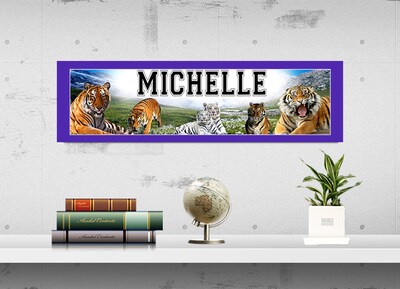 Tiger - Personalized Poster with Your Name, Birthday Banner, Custom Wall Décor, Wall Art - image3